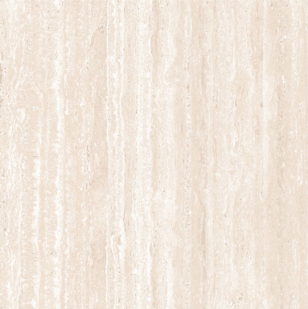 Porcelanato 76cm x 76cm Travertino Romano Bege Claro Externo Ret Extra Dora