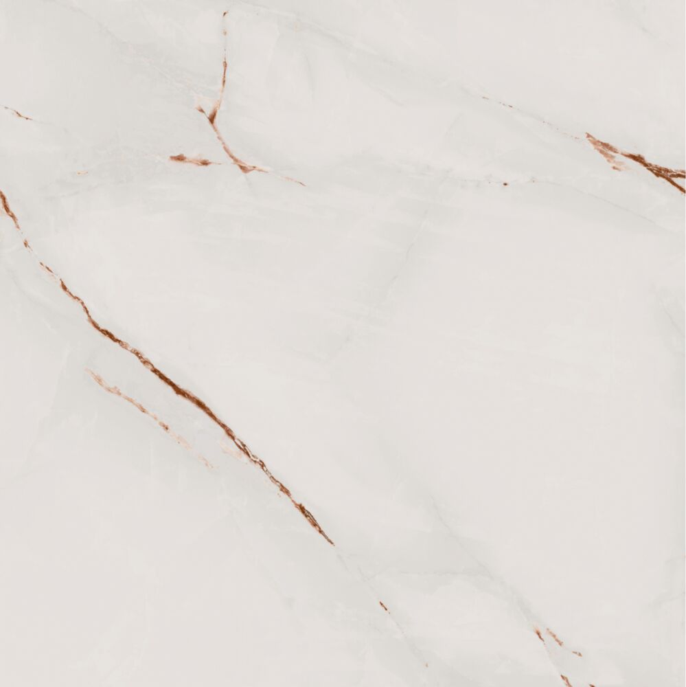 Porcelanato 76cm x 76cm Onice Off White Ret Extra Dora