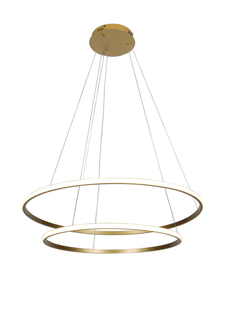 Pendente LED Circle 25W 3000K Gold Bivolt Vitralux