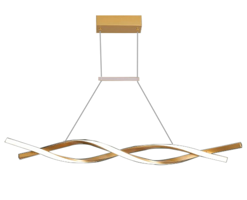 Pendente LED Wave 25W 3000K Gold Bivolt Vitralux