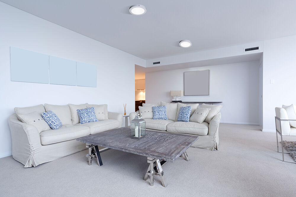 Painel LED Sobrepor Quadrado 18W 6500K Bivolt Branco Vitralux