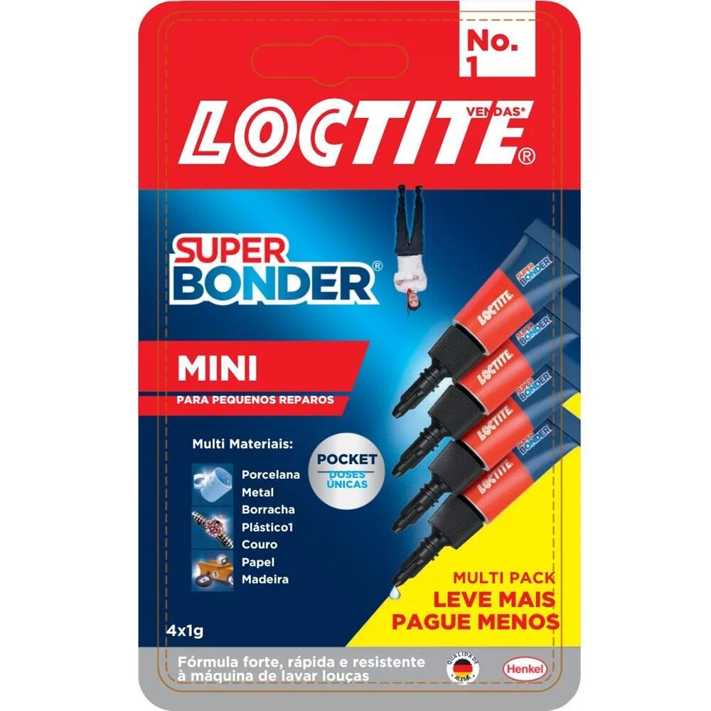 Adesivo Super Bonder Mini Multipack Henkel