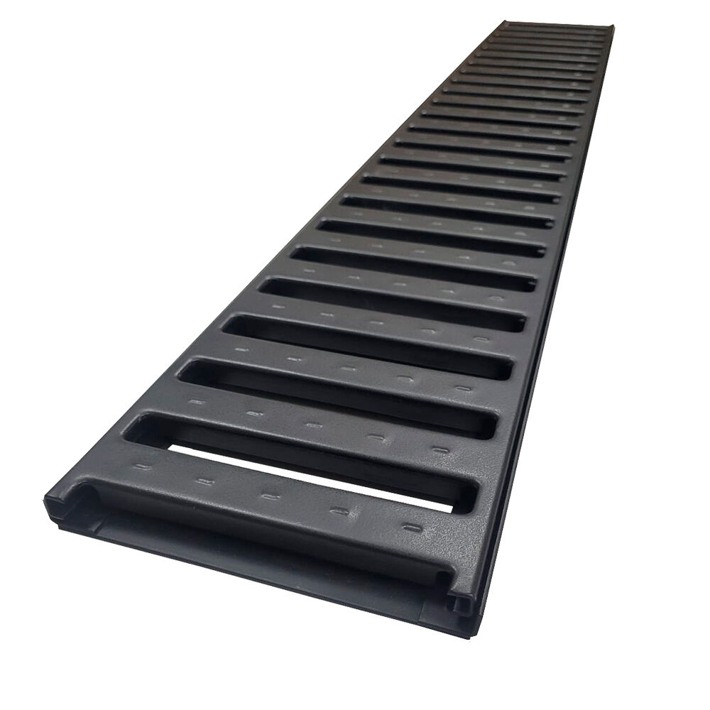 Grelha Preto 15x100cm Calha Forte