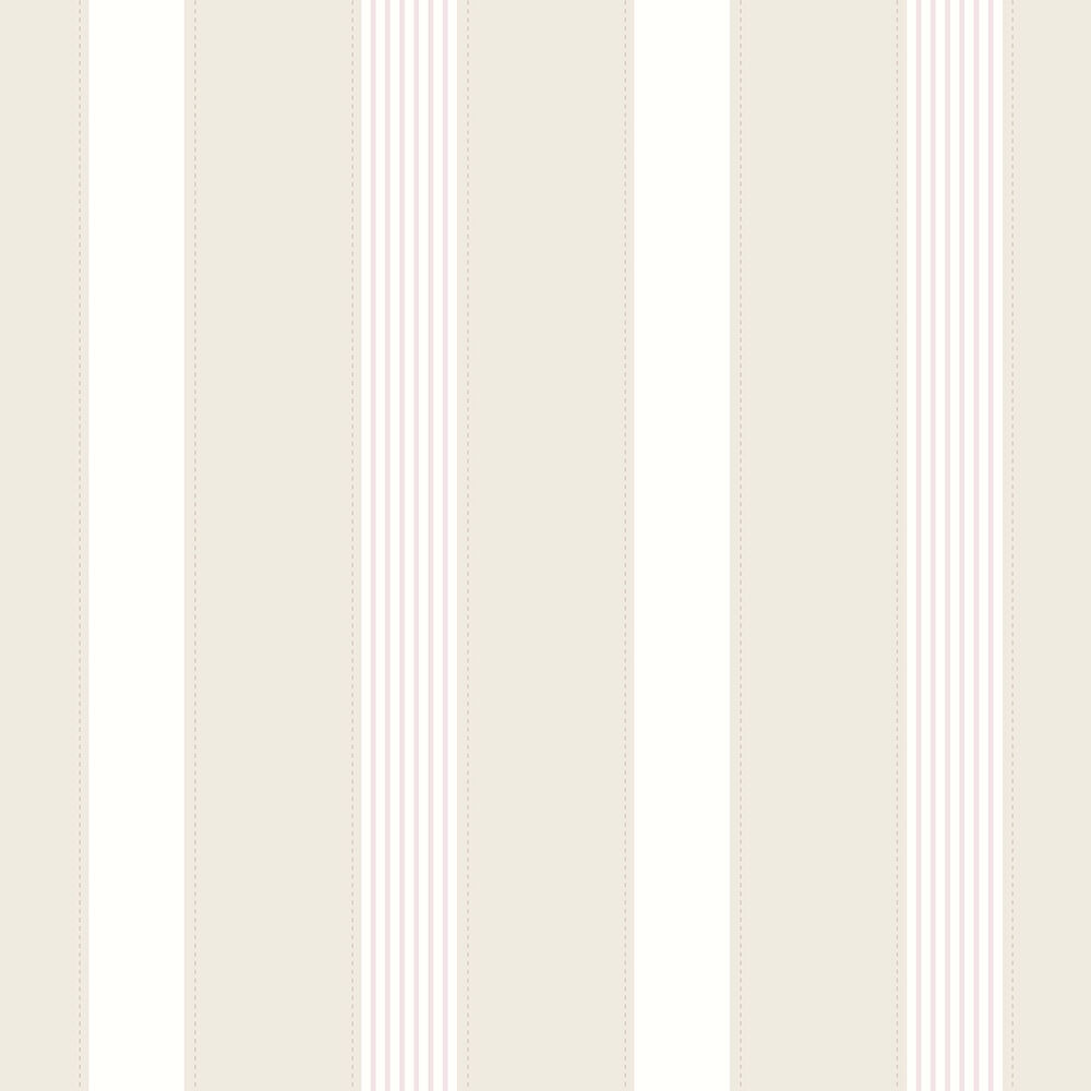 Rolo Adesivo 45cm X 3m Infantil Listras Bege/rosa .