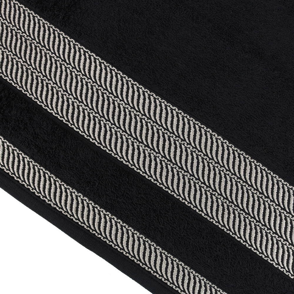 Toalha Banhao 80cm X 1,50cm Siena Preto Atlantica