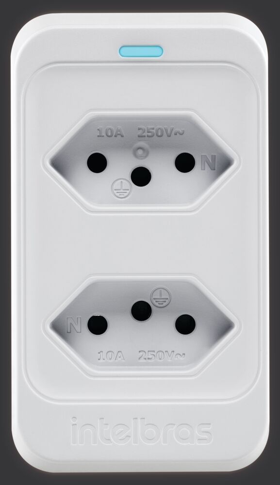 Dispositivo De Proteção Anti Surto 2 Tomadas 2p+t Eps302 Branco Bivolt
