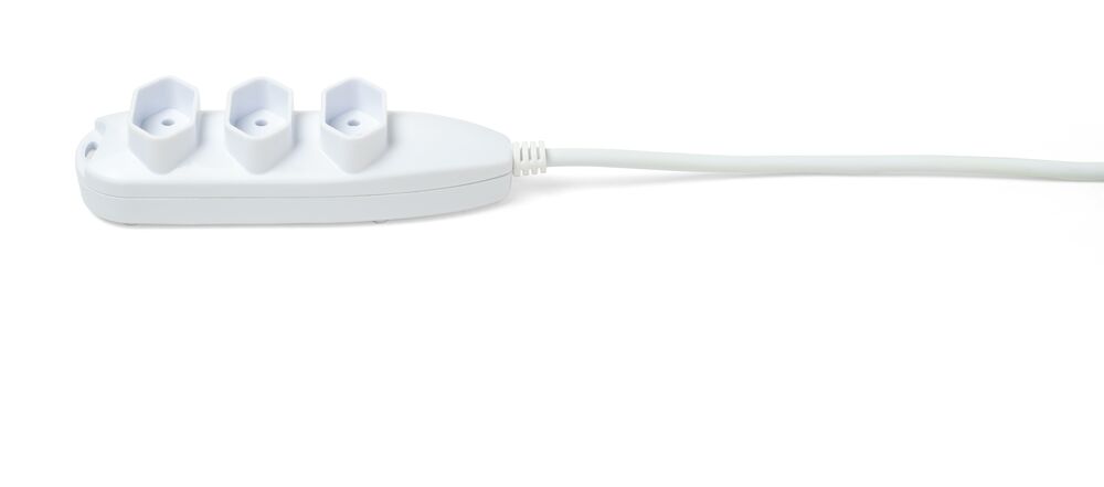 Extensão 5m 3 tomadas 2p+t 10a 3005 Branco Intelbras