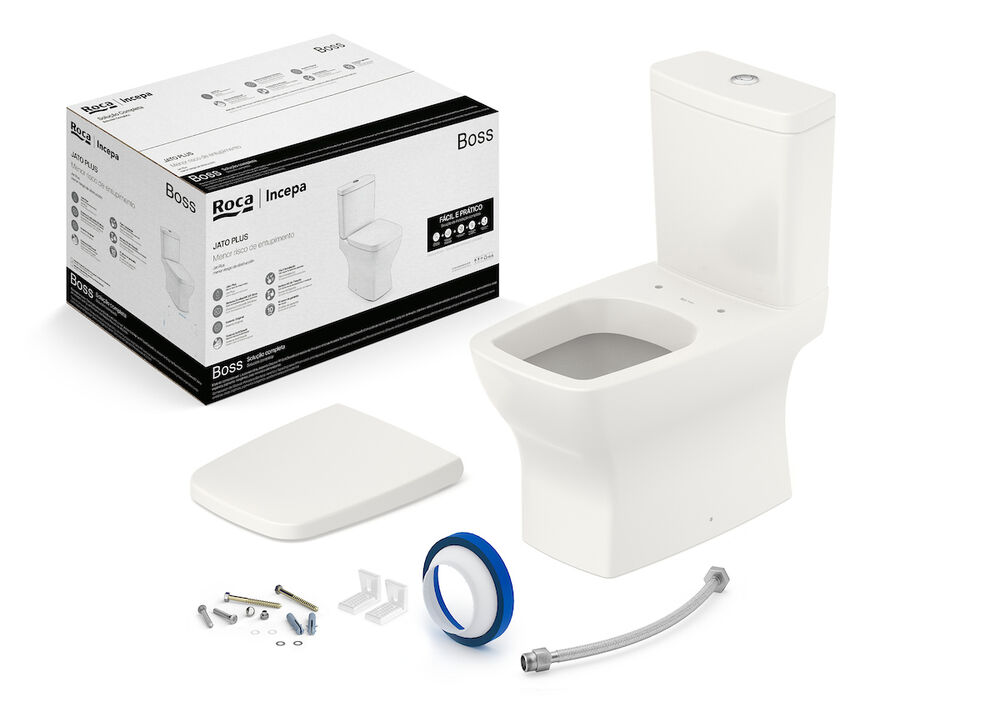 Kit Bacia Com Caixa 3l/6l Boss Beige Roca Louças