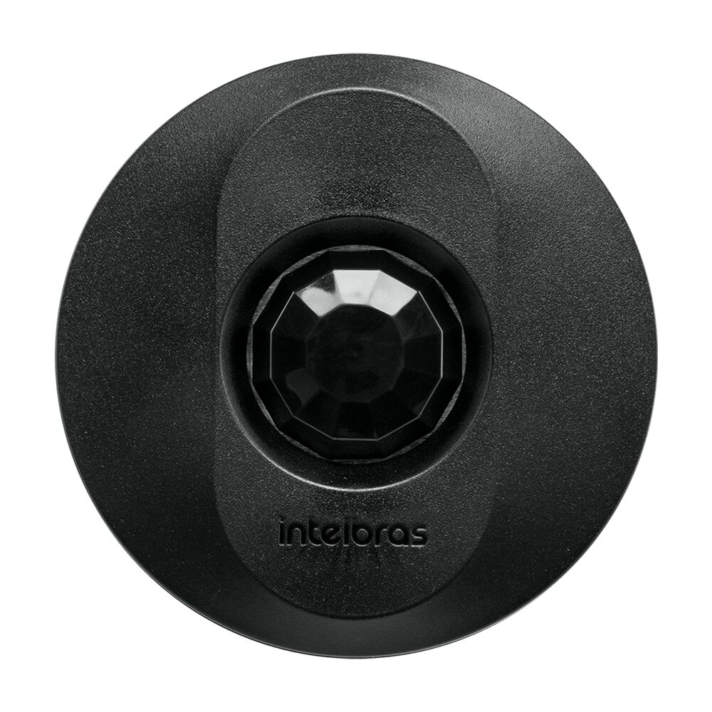 Sensor de Presença Teto C/ Fotocelula Espi 360 Preto Bivolt