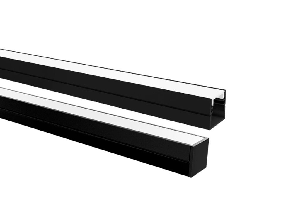 Perfil De Led 24x23 2m Apex Preto Taschibra