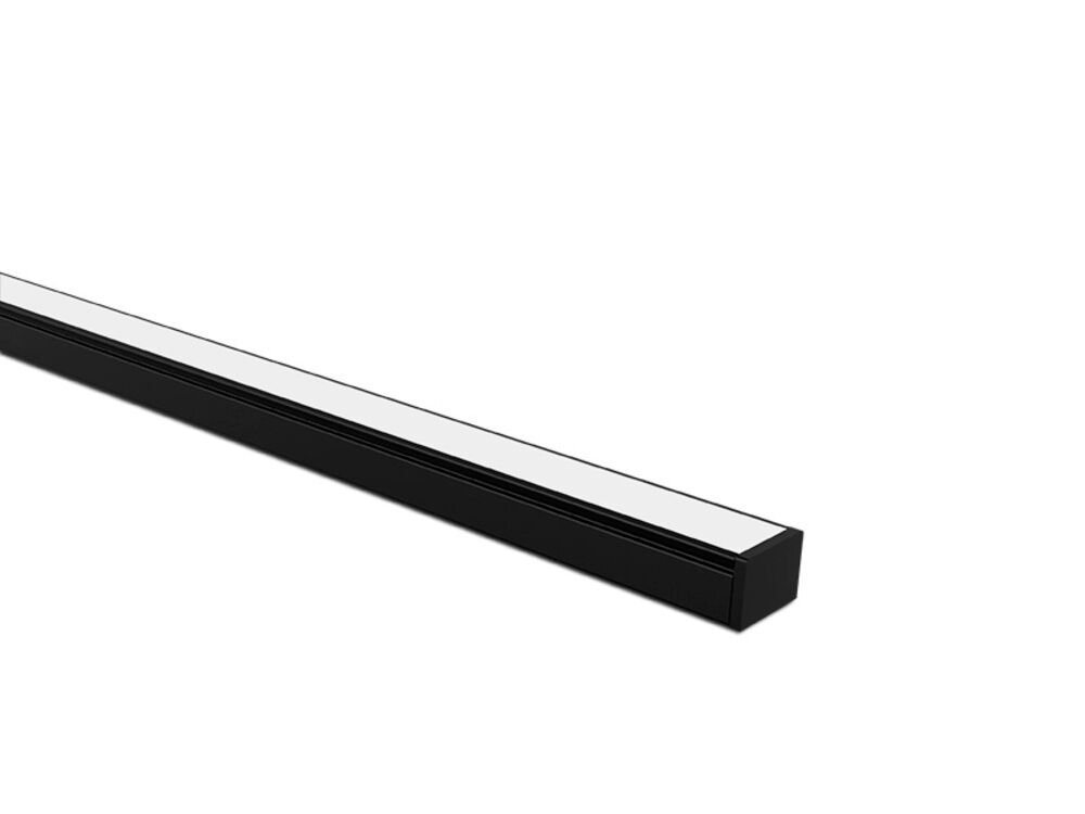 Perfil De Led De Sobrepor 14x20x2000mm Preto Taschibra