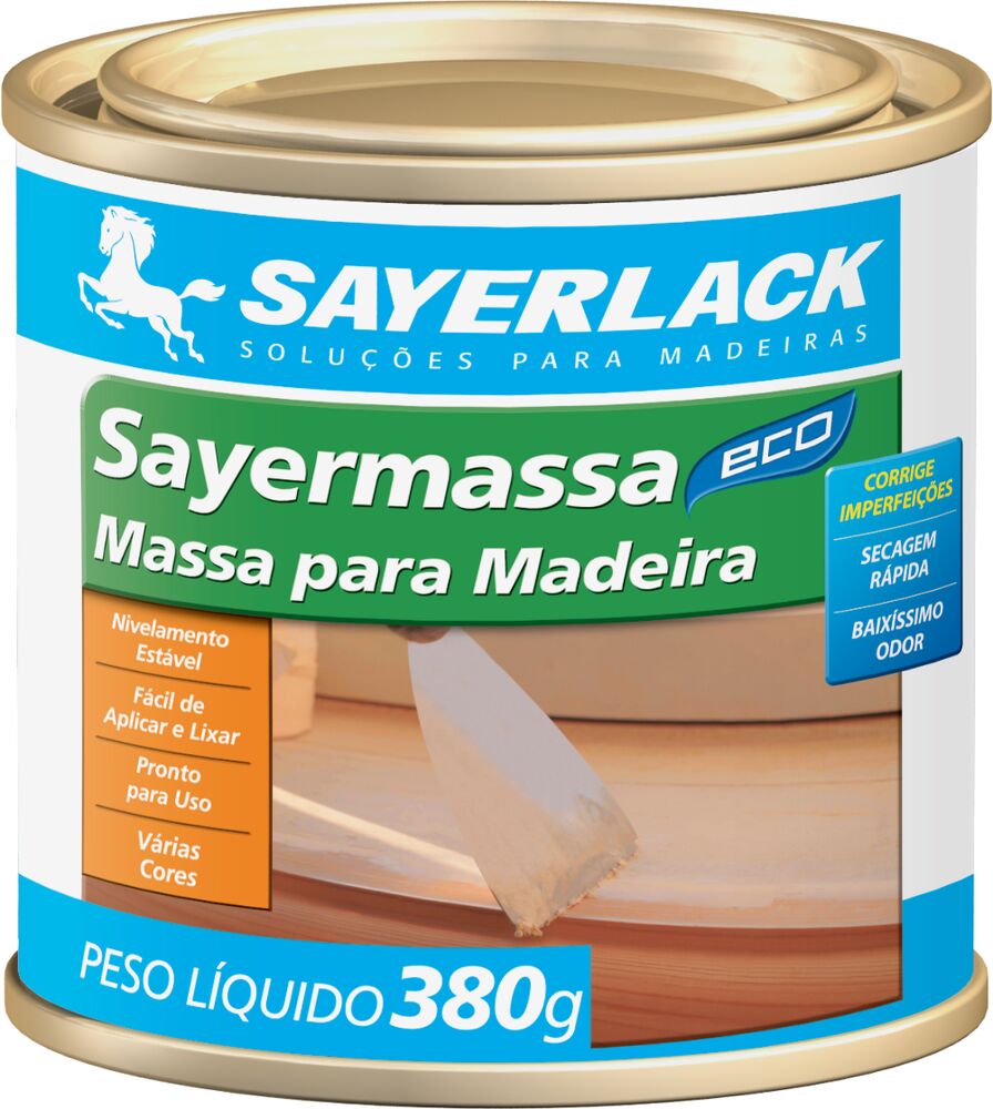 Massa para Madeira 380g Sayermassa Imbuia/Tabaco Sayerlack