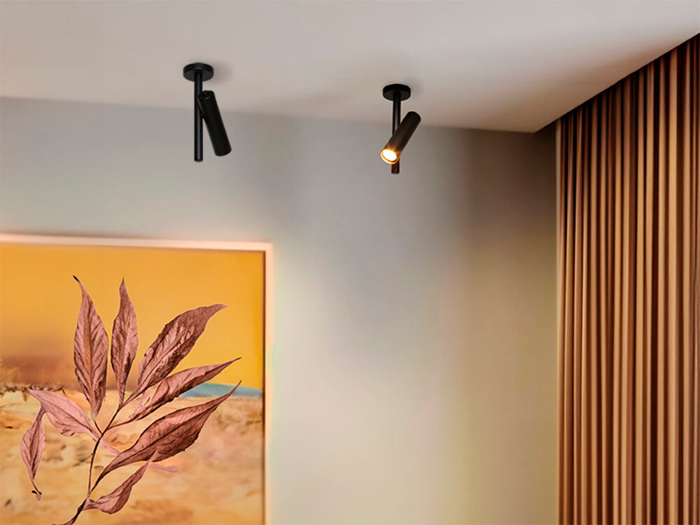 Spot Sobrepor Led 15w Stala 1xmr11 Preto Fosco Bivolt Taschibra