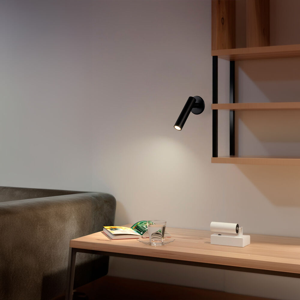 Mini Spot Embutir Led 2w 3000k Otto Preto Bivolt Taschibra