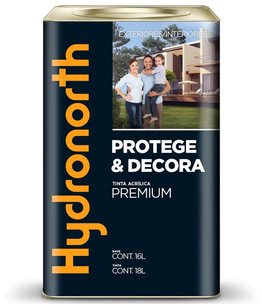 Tinta Acrílíca 18L Protege e Decora Branco Semi-Brilho Hydronorth