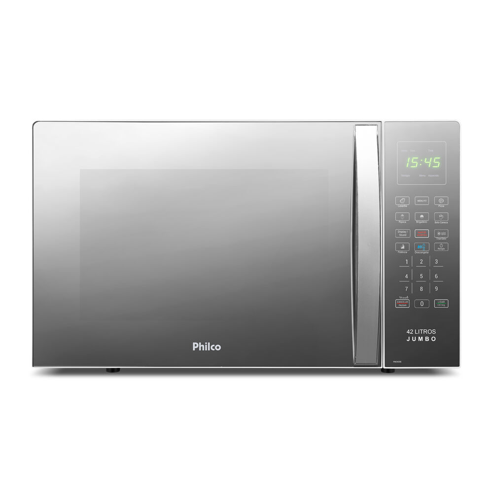 Micro-Ondas 42L Mesa PMO42Eb Inox Branco 127V Philco