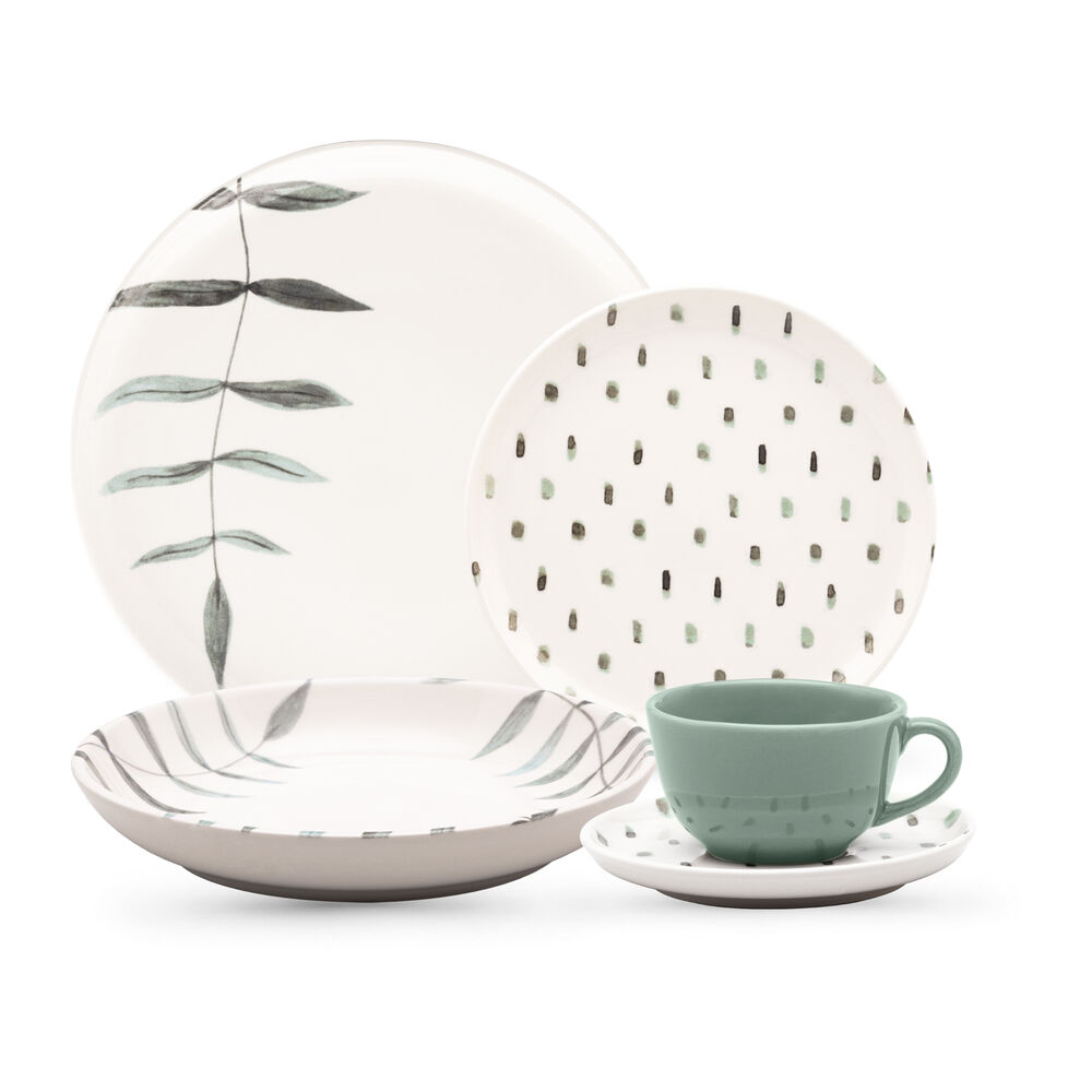 Jogo Jantar 20PCS Flat Branco Oxford