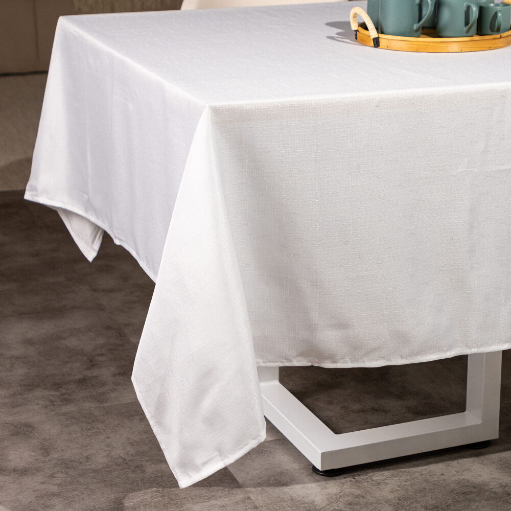 Toalha de Mesa 1,60M X 2,20M Versatile Elinor Branco Copa e Cia