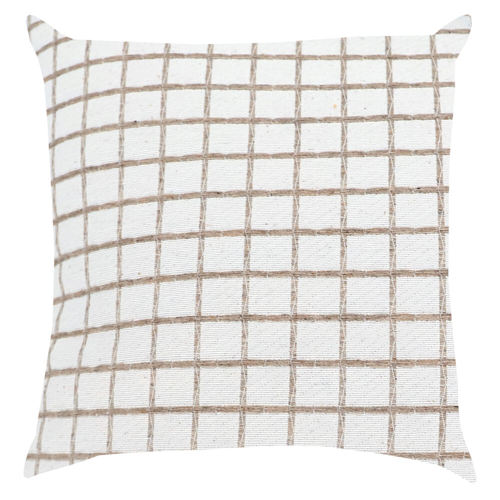 Almofada 43CM X 43CM Prada Linhas Kaqui Diagonal