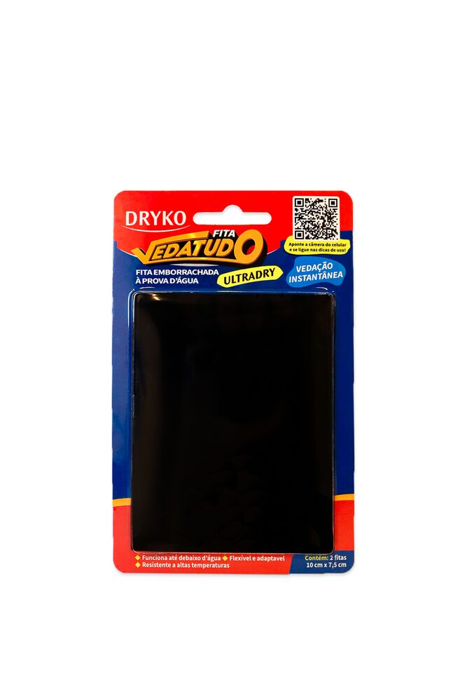Fita Vedatudo Ultradry Preta 10CM X 7,5CM Dryko