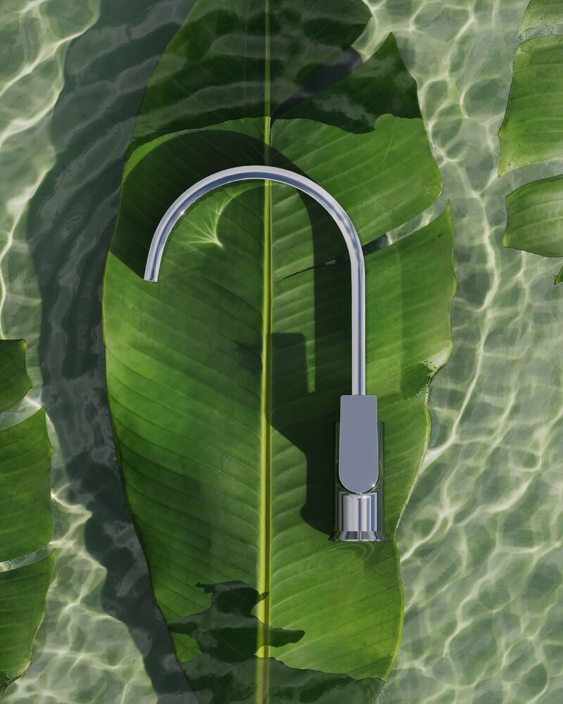 Torneira para Lavatório Leaf Curv Cromado Kohler