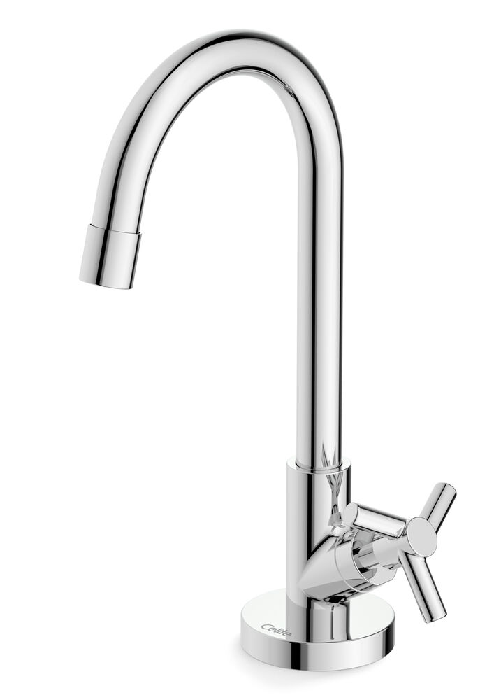 Torneira Bica Alta One Cromado 1/4 Volta Celite