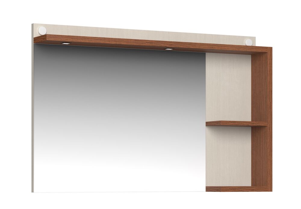 Espelheira MDF/MDP 90cm Carrara Cinamomo com LED C-Linea