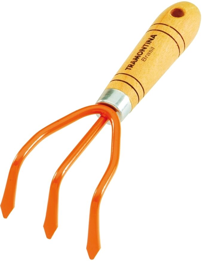 Ancinho de Metal para Mangueira Pequeno 3 Dentes Tramontina