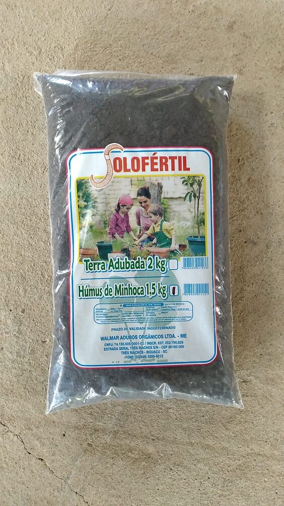 Humus de Minhoca Solo Fértil 1,5kg