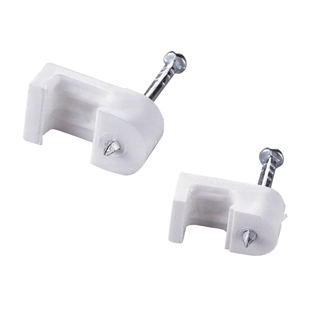 Fixador de Fios Paralelos 0,5mm a 1mm Branco 20 Peças Bemfixa