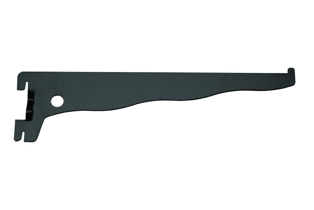 Suporte para Prateleira Aço Prat-K 25cm Trilho Simples Preto