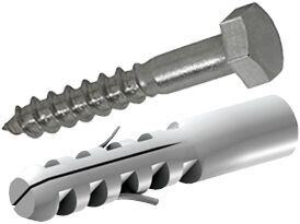 Bucha para Concreto com Parafuso Bemfixa 10mm 2 Peças