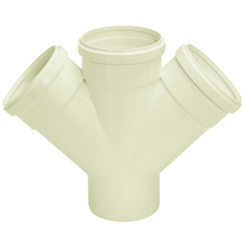 Junção Dupla 100mm Pvc Esgoto Branco Amanco