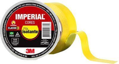 Fita Isolante Imperial 18mmx10m Amarela 3M