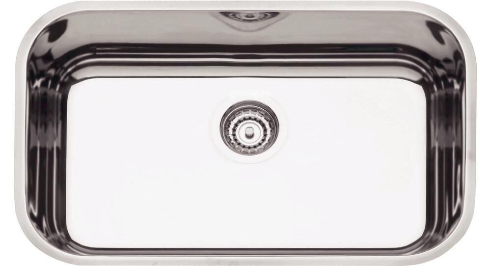 Cuba para Cozinha de Embutir Inox Simples 56x34cm Perfecta Polida Com Válvula Tramontina