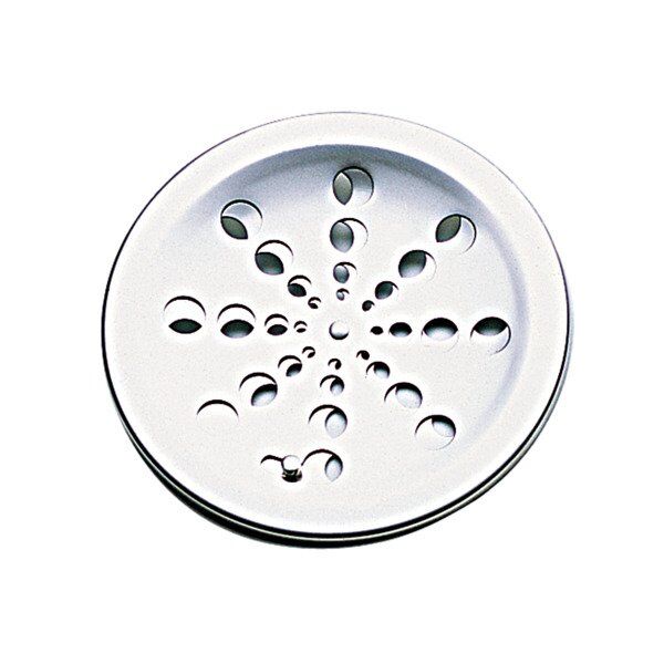 Grelha para Ralo com Fecho Redonda sem Caixilho 15cm Inox Moldenox