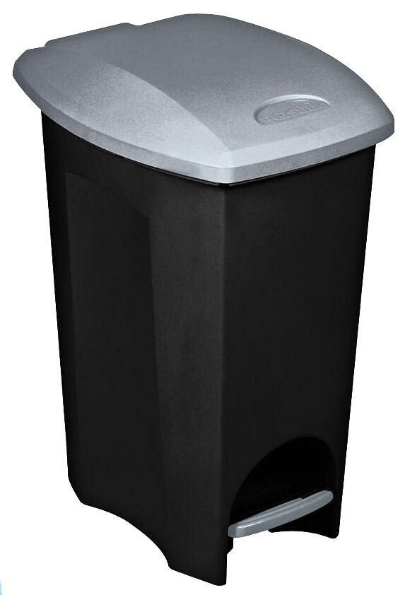 Lixeira Plasútil Ecoblack com Pedal 15L