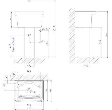 Tanque de Louça 22L Branco Gelo Deca