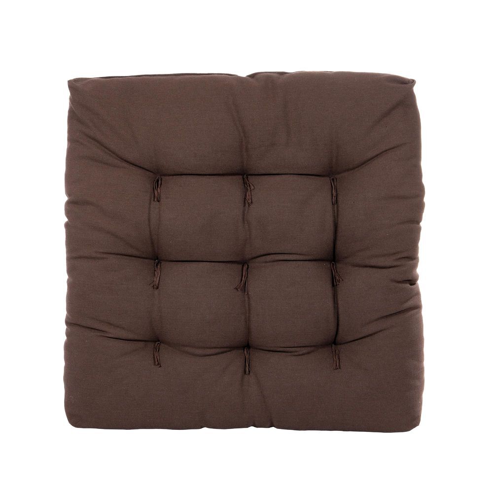 Almofada Futton 40x40cm Tabaco Artesanal Teares