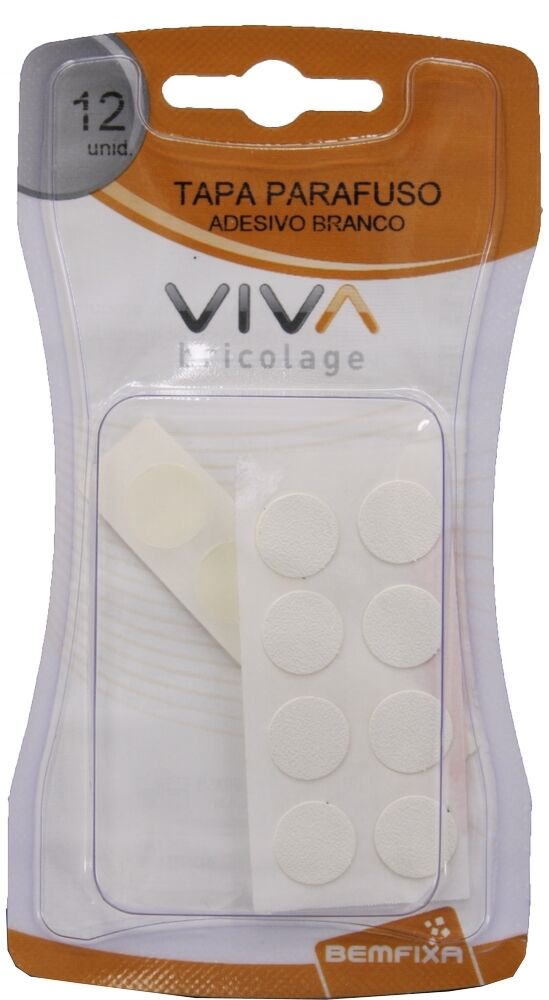 Tapa Parafuso Adesivo Bemfixa Branco