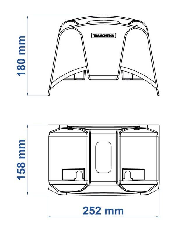 Suporte Fixo para Mangueira Tramontina Verde