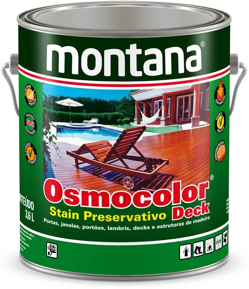 Stain Montana Osmocolor UV Deck 3,6L Castanho Acetinado