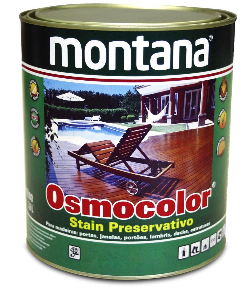 Stain Montana Osmocolor UV Deck 900ml Castanho Acetinado