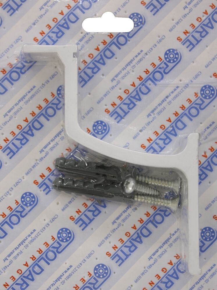 Suporte para Corrimão Roldarte Alumínio Branco