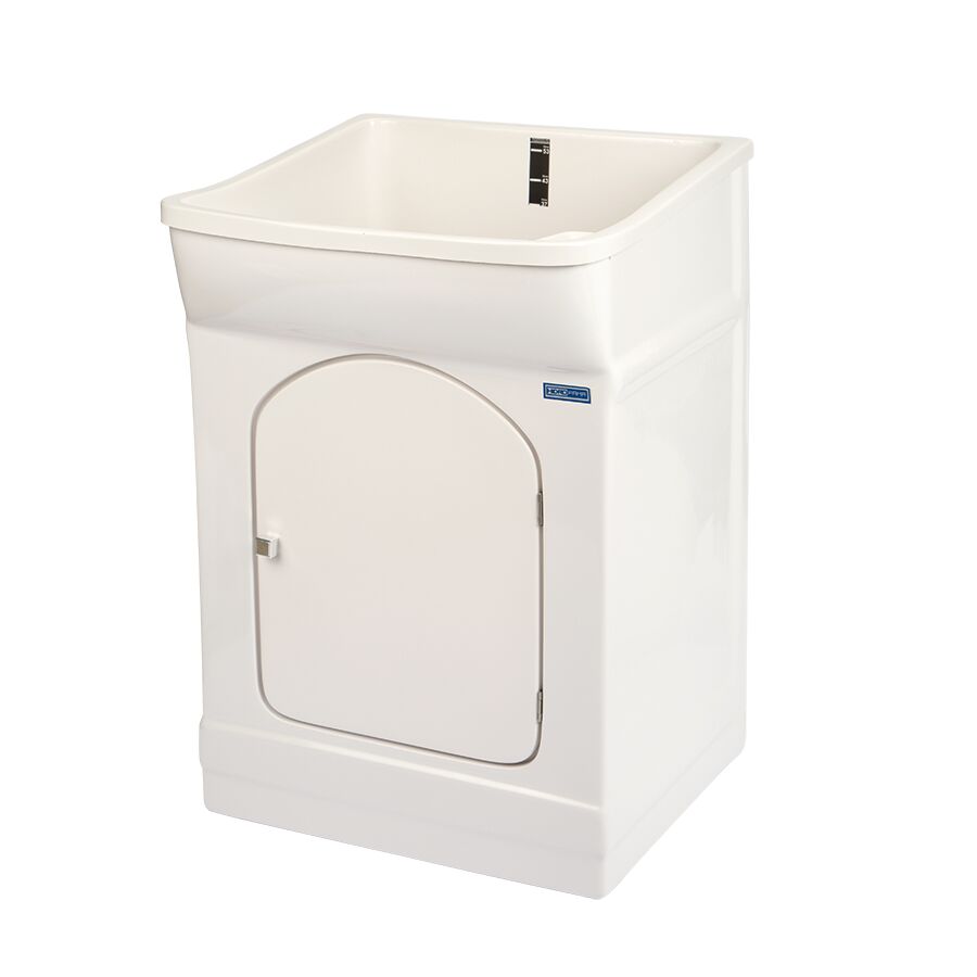 Tanque com Gabinete de Fibra 53L Simples Branco Hidrofama