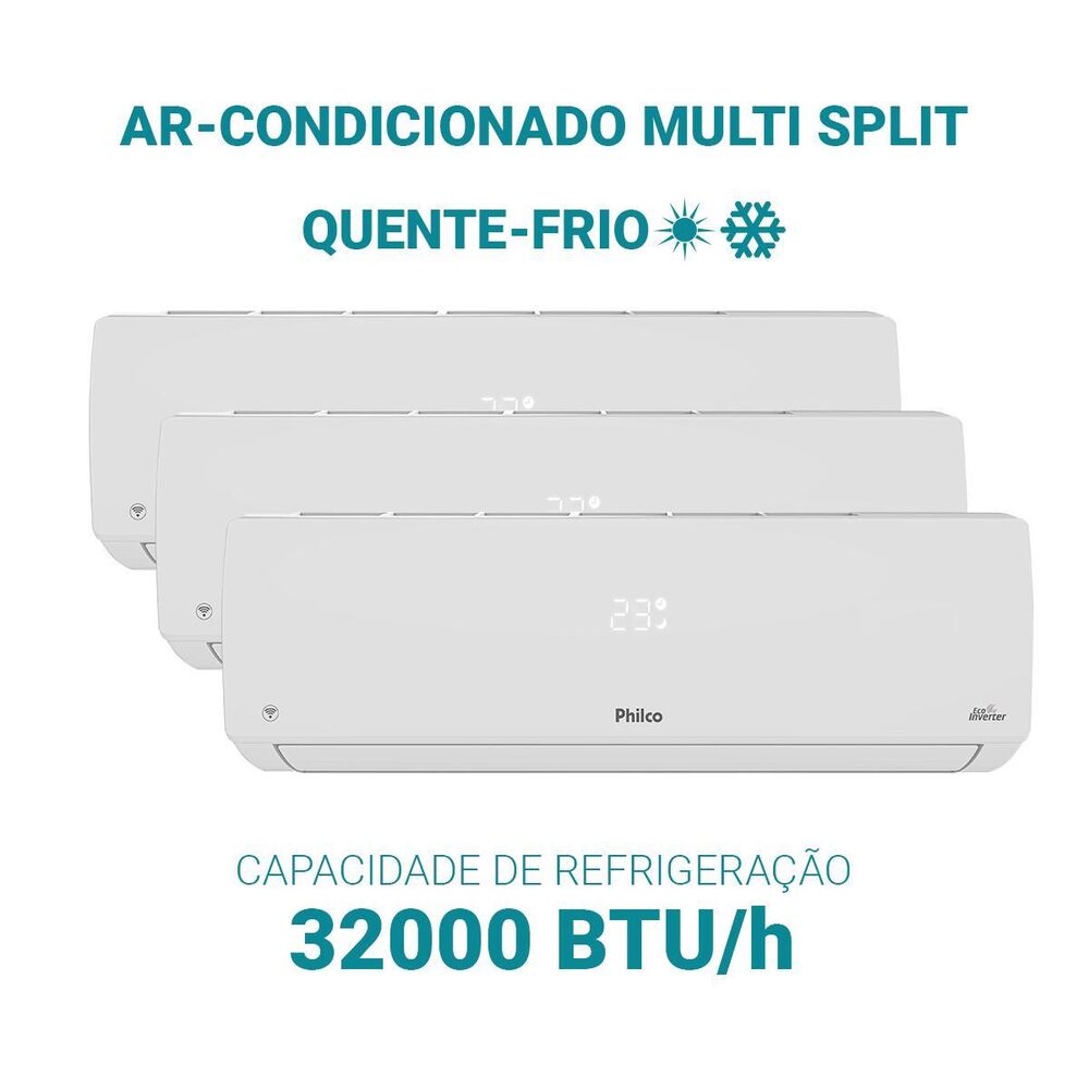 Ar Condicionado Multisplit 32000Btus PAC32QV Inverter Branco Quente e Frio Philco