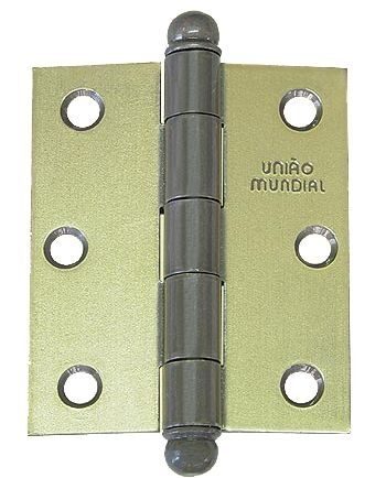 Dobradiça 3x2.1/2'' Oxidado União Mundial