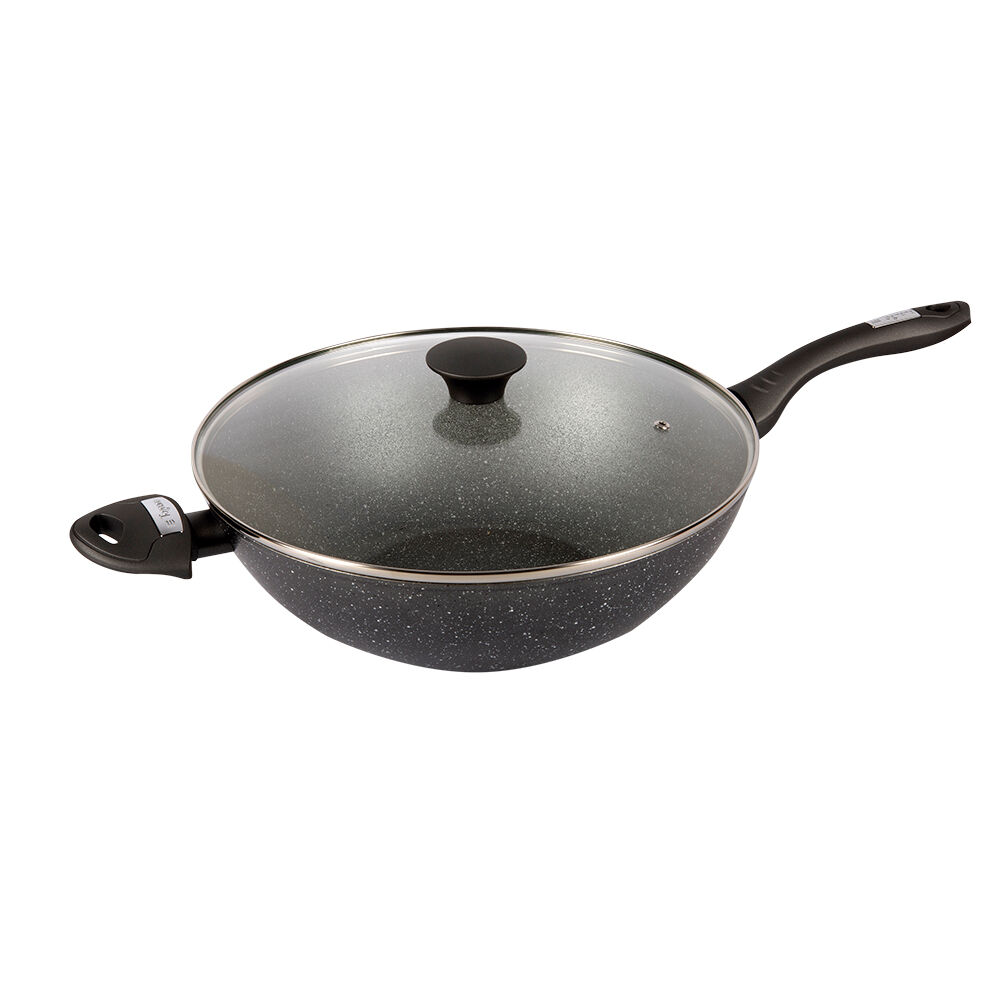 Panela Wok 32cm Mythos Cinza Casa&Ideia Tognana