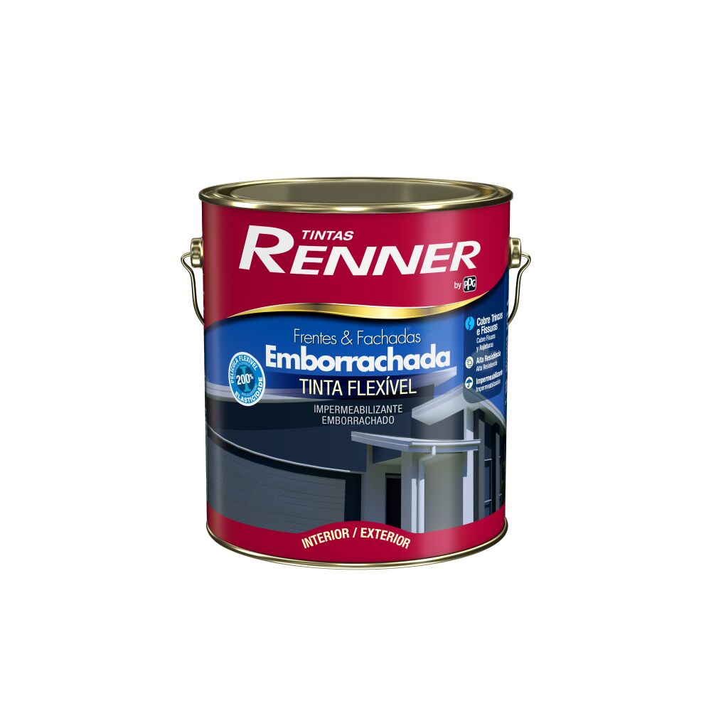 Tinta Renner Emborrachada Super Premium 3,6L Branco Fosco