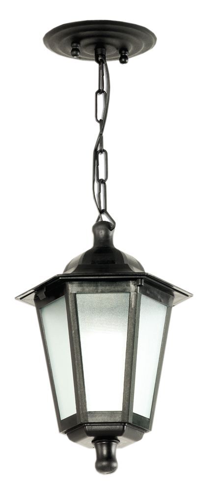 Pendente Dital 1 Lâmpada Grega 18cm E27 Preto